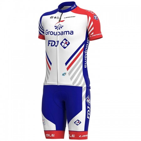 Completo Maglia + Pantaloncino con bretelle 2020 Groupama-FDJ N001